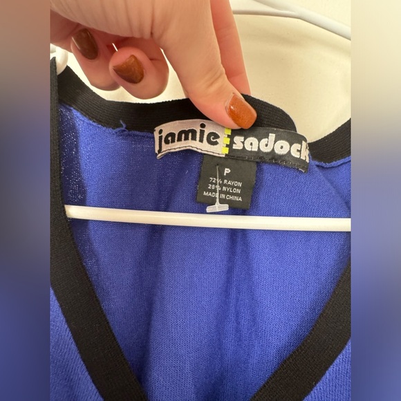 Jamie Sadock Black Blue Jacket and Shirt Set Size P - Picture 3 of 7